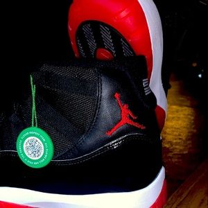 Jordan Bred 11’s Red / Black /White